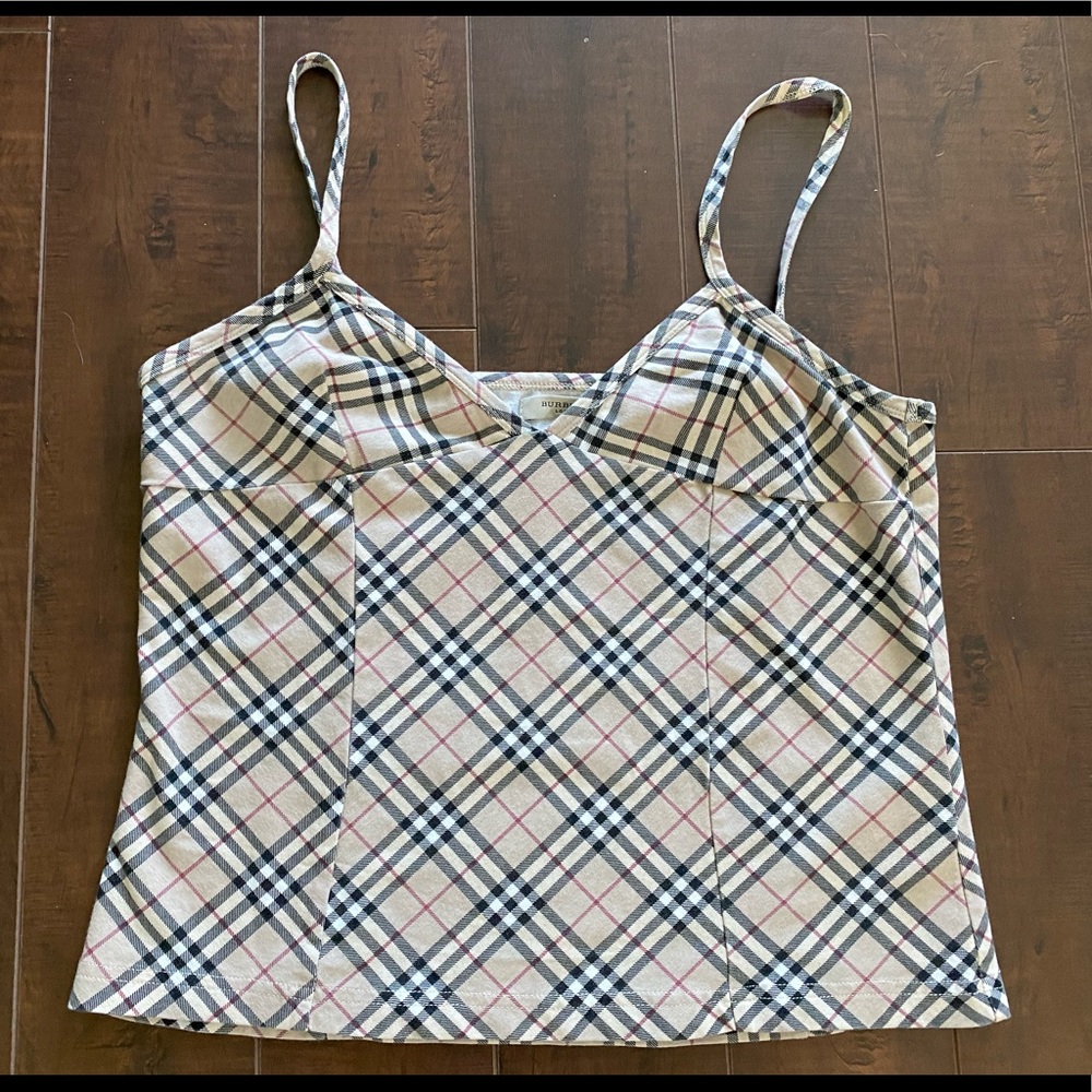 Burberry Bustier Style Tank Nova Check